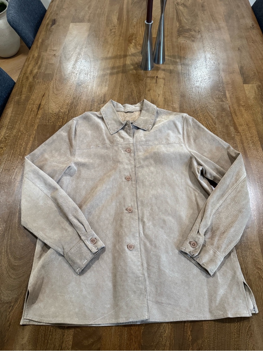 Vintage Real Suede Shirt Jacket